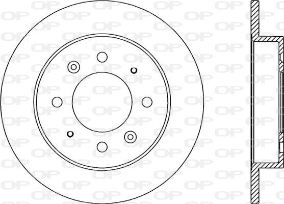 OPEN PARTS Тормозной диск BDA2047.10